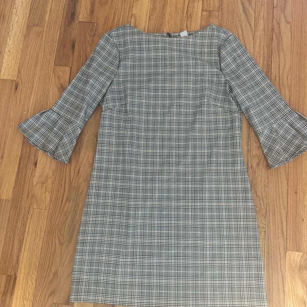 H&M Black and White Checkered Dress